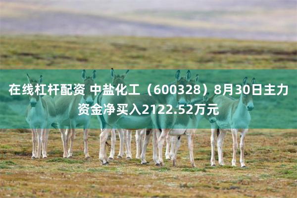 在线杠杆配资 中盐化工（600328）8月30日主力资金净买