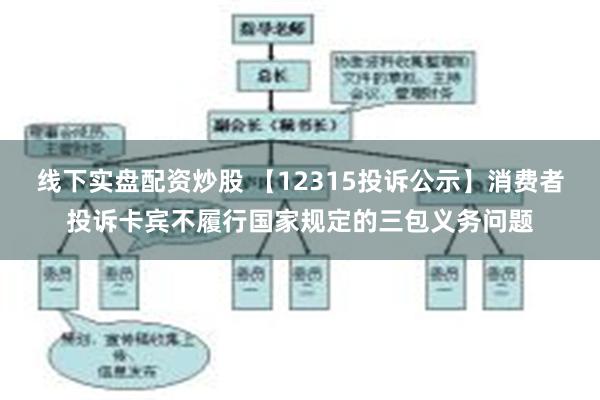 线下实盘配资炒股 【12315投诉公示】消费者投诉卡宾不履行