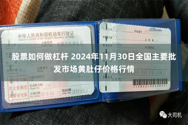 股票如何做杠杆 2024年11月30日全国主要批发市场黄肚仔