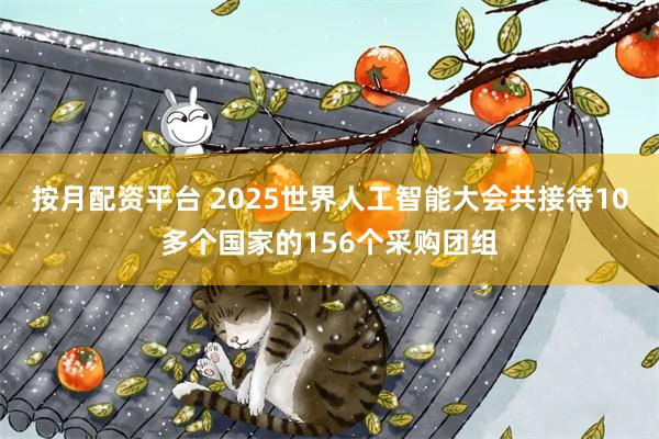 按月配资平台 2025世界人工智能大会共接待10多个国家的1